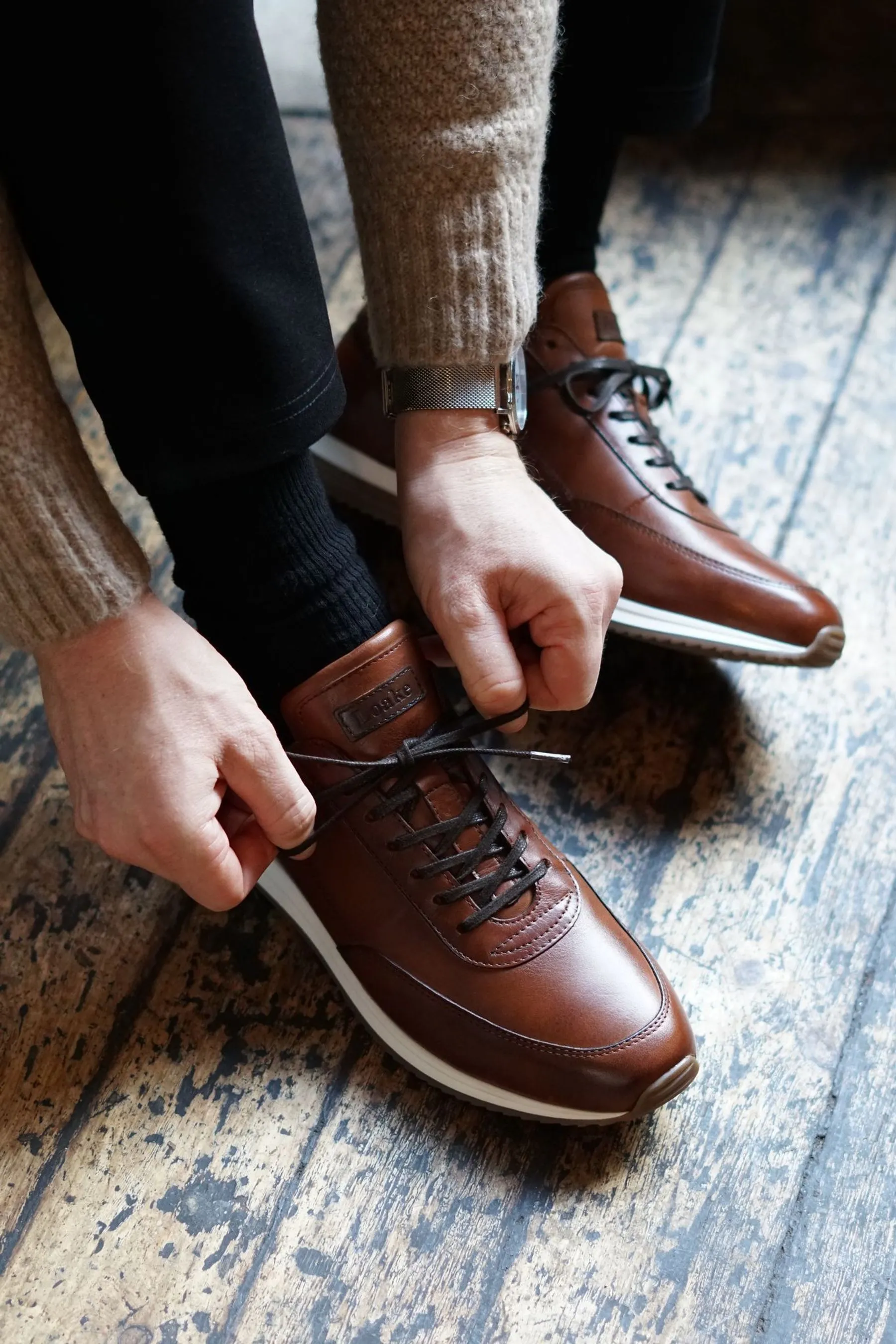 Loake Bannister - Scarpe da ginnastica in pelle    