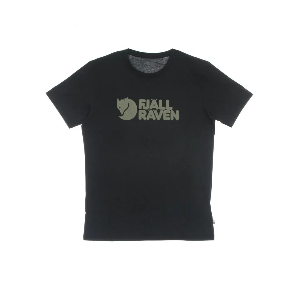 maglietta uomo fjallraven logo t-shirt BLACK
