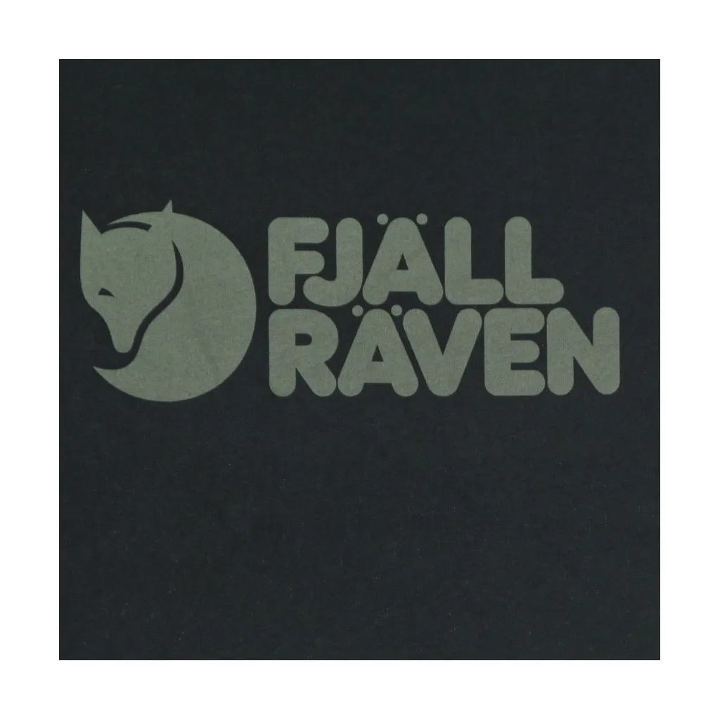 maglietta uomo fjallraven logo t-shirt BLACK