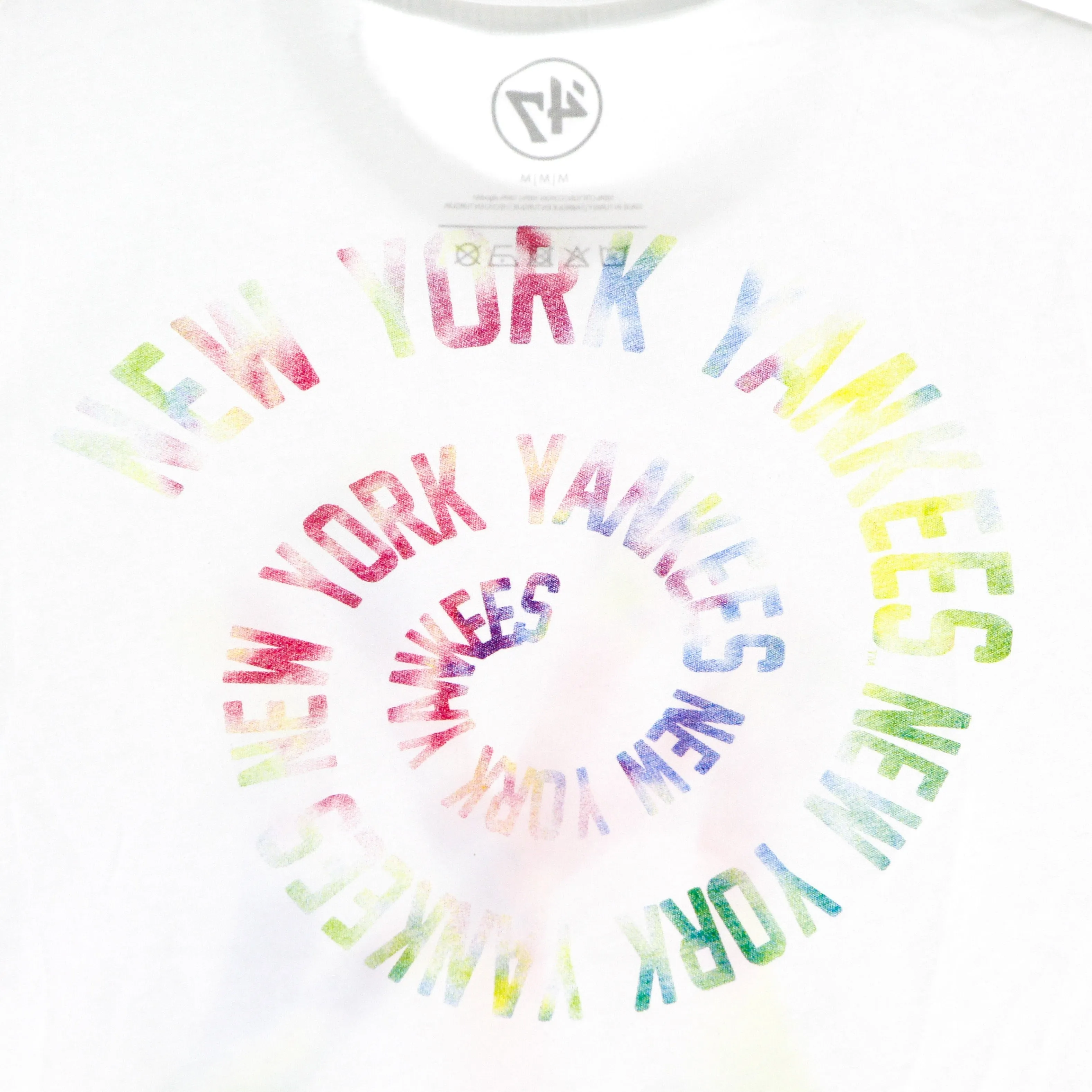 Maglietta Uomo Mlb Tie Dye Print Baker Echo Tee Neyyan White Wash