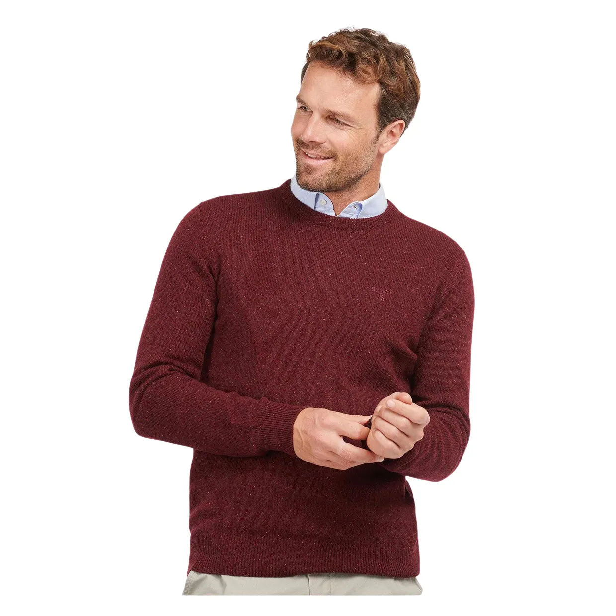 Maglione Barbour Essential Tisbury Bordeaux