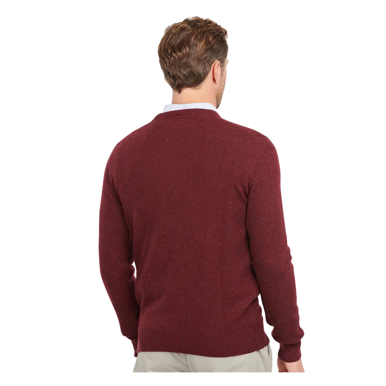 Maglione Barbour Essential Tisbury Bordeaux
