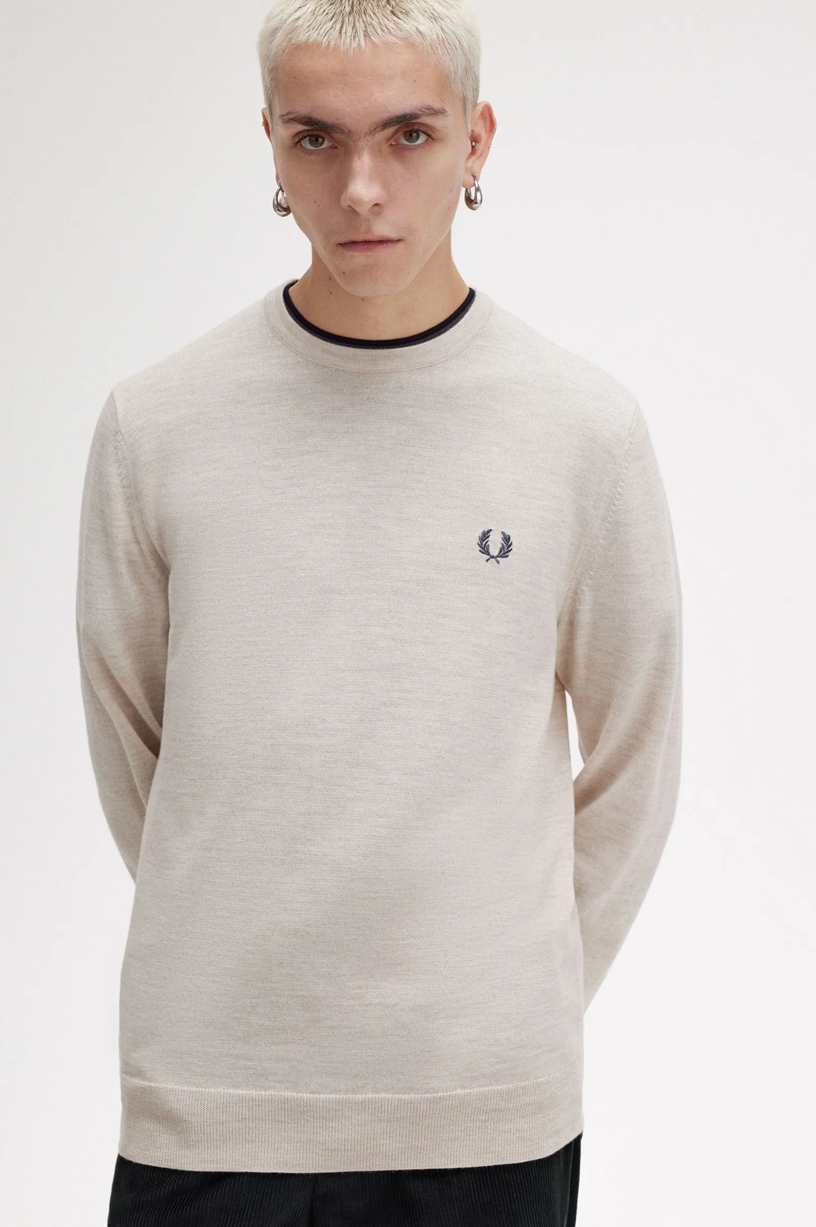 MAGLIONE GIROCOLLO CLASSICO FRED PERRY