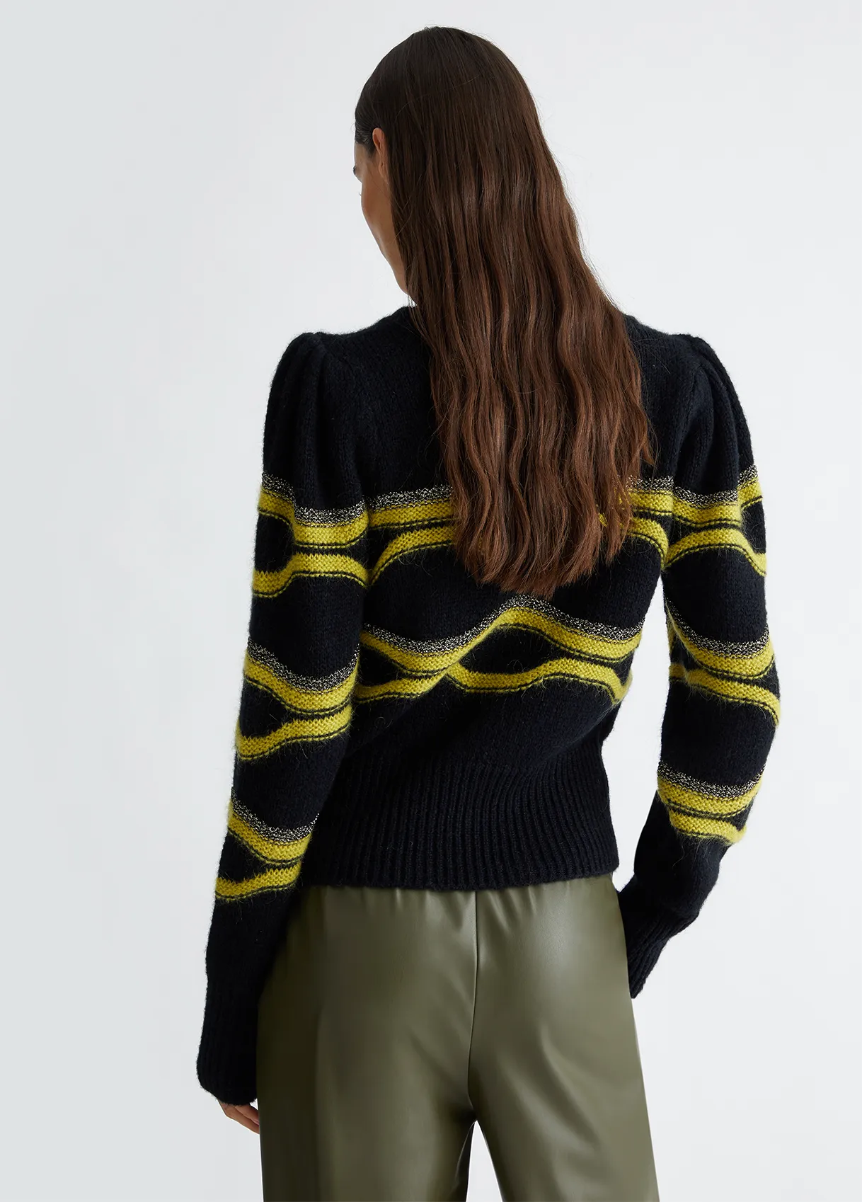 MAGLIONE JACQUARD IN MISTO ALPACA LIU-JO