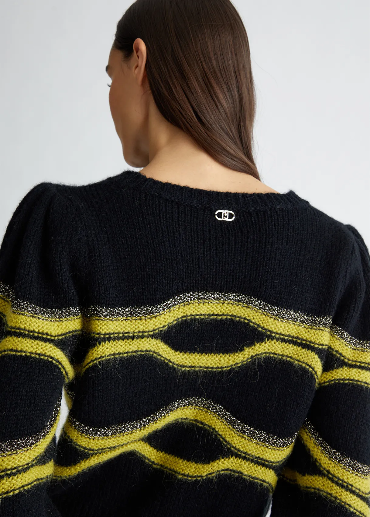 MAGLIONE JACQUARD IN MISTO ALPACA LIU-JO