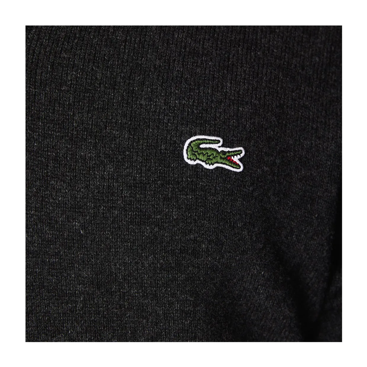 Maglione Lacoste 1/2 Zip Grigio Antracite