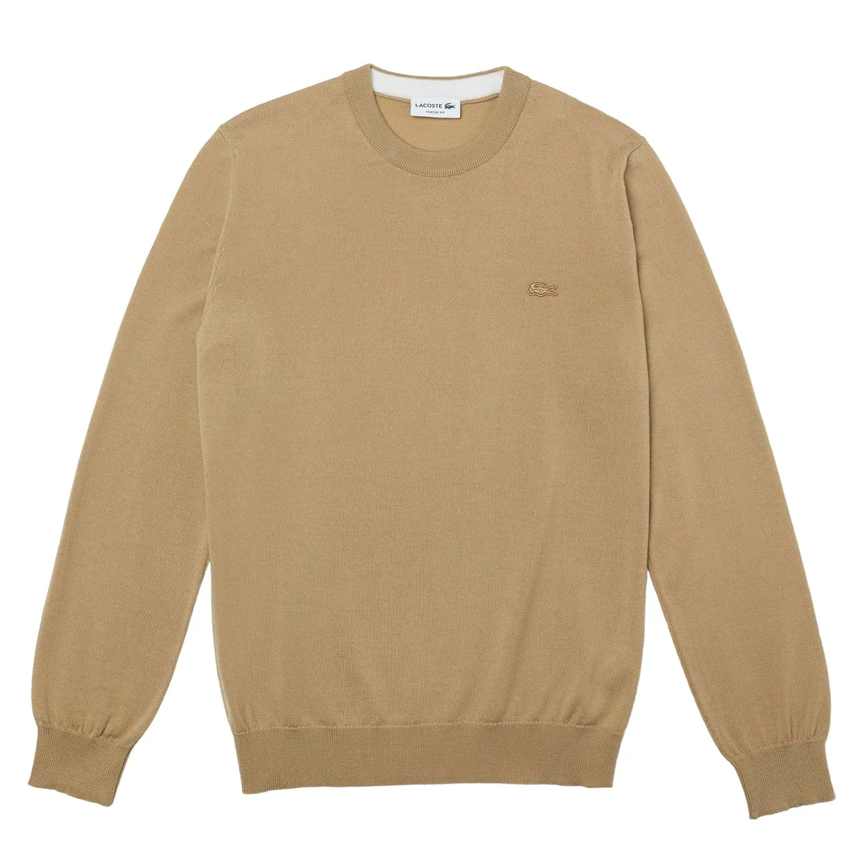 Maglione Lacoste Lana Merino Beige