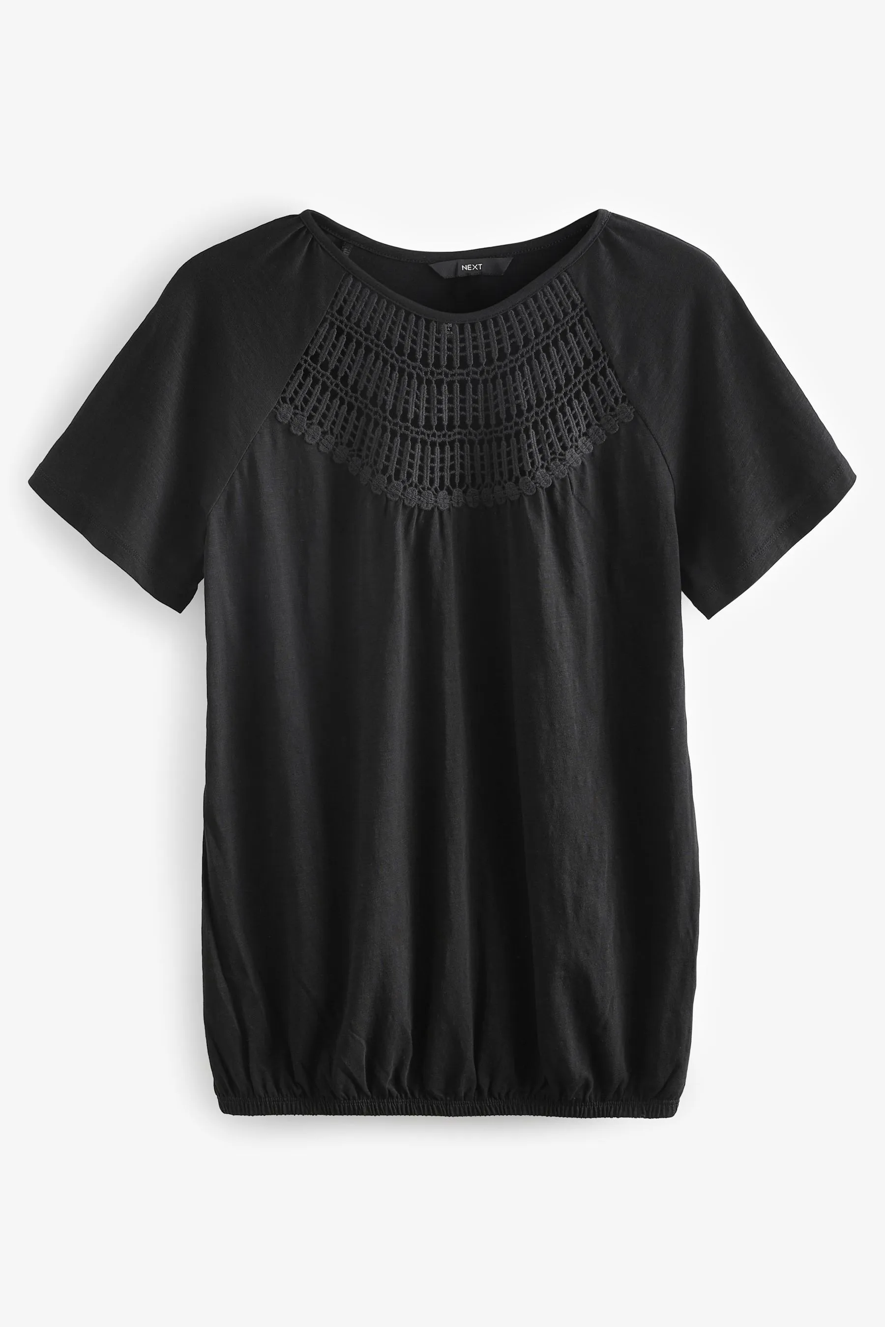 Maniche corte Crochet Bubblehem 100% Cotone Top    