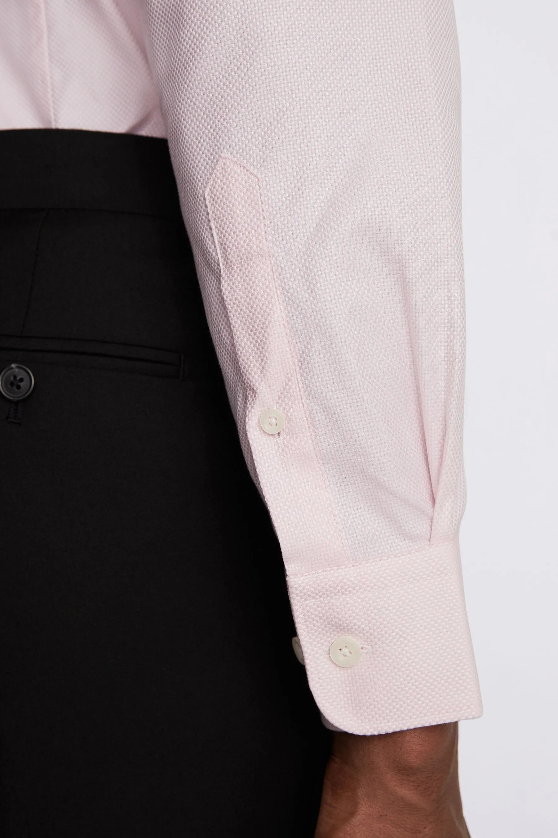 MOSS Camicia Dobby con polsino singolo 100% cotone    