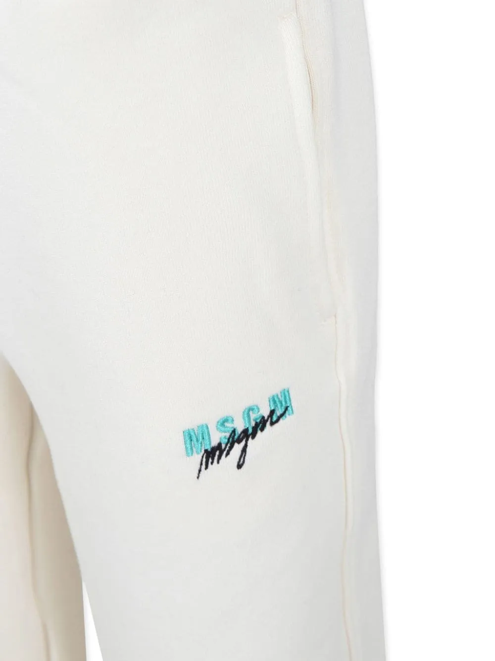 Pantaloni con logo ricamato