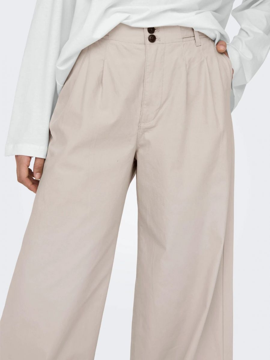 PANTALONI Donna ONLY 15311375ETTIE WIDE PANT PUMICE STONE