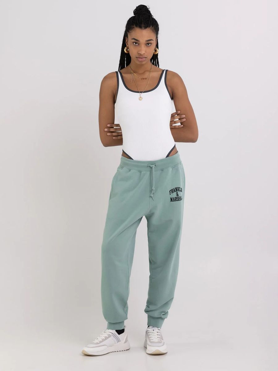 PANTALONI JOGG E LEGGINGS  FRANKLIN&MARSHALL JM1003.2000P01.SS 123 SAGE GRREN
