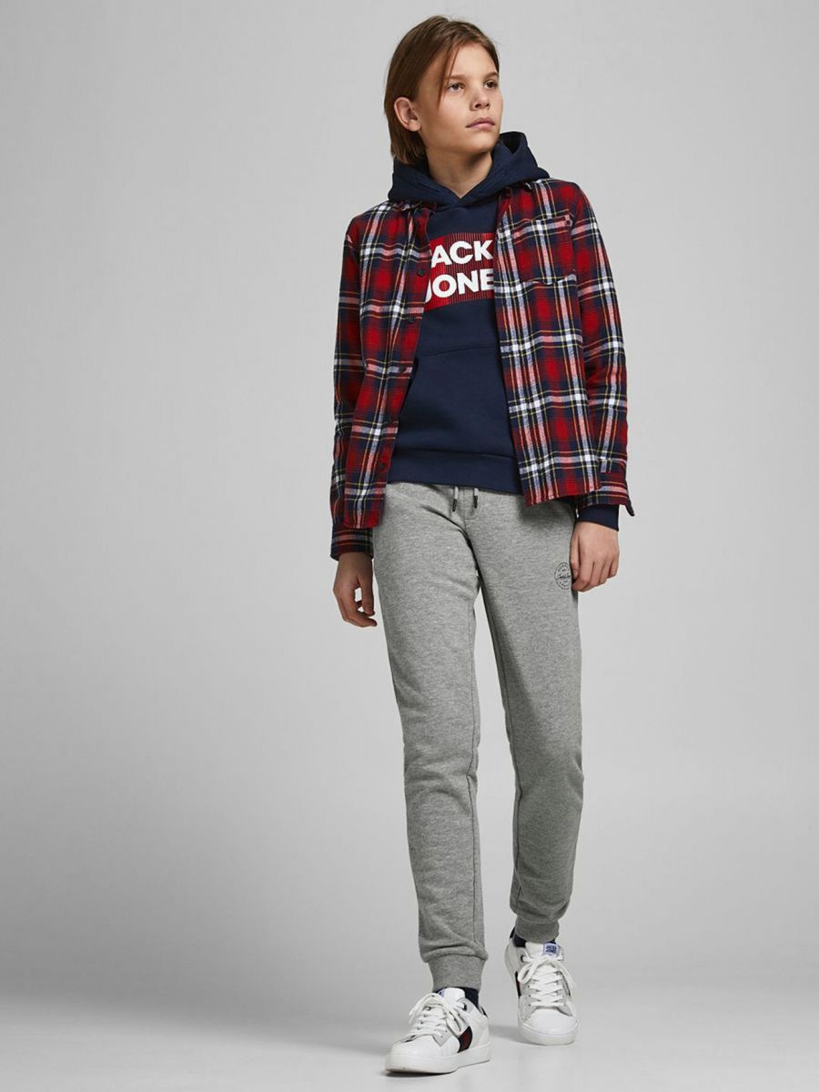 PANTALONI Ragazzo JACK&JONES 12182767 GORDON LIGHT GREY