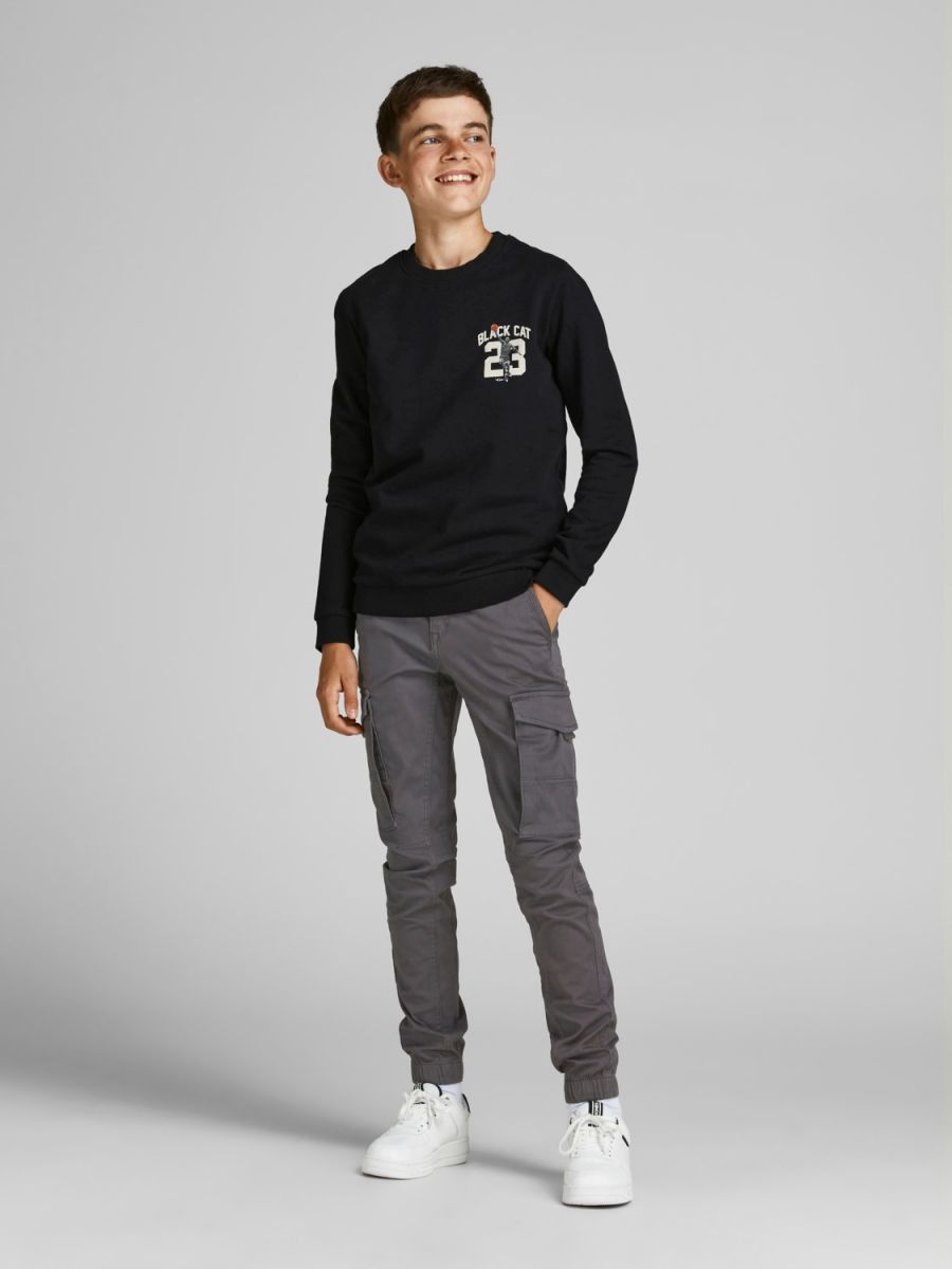PANTALONI Ragazzo JACK&JONES 12199991 PAUL FLAKE ASPHALT