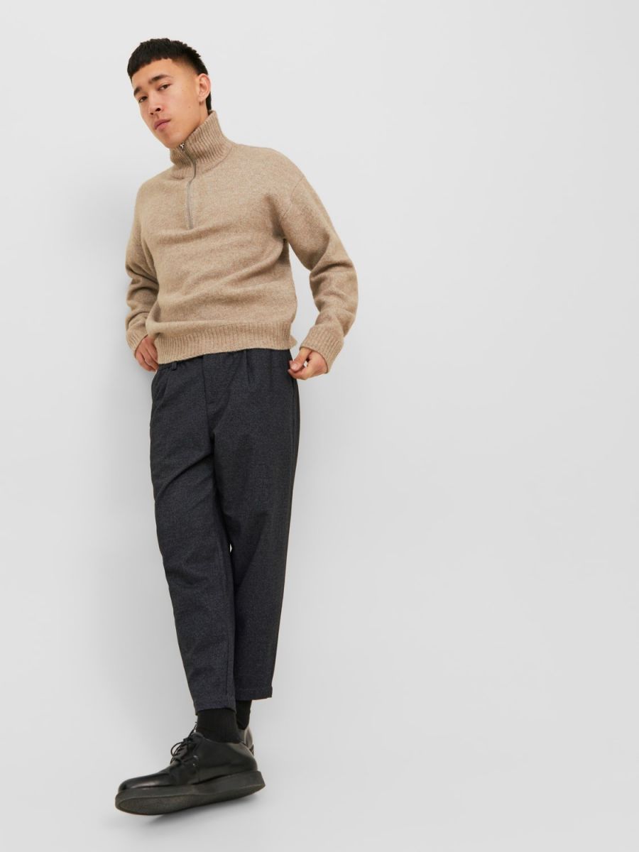 PANTALONI Uomo JACK&JONES 12242216 JPSTKARL JJREESE TAPERED W DARK GREY