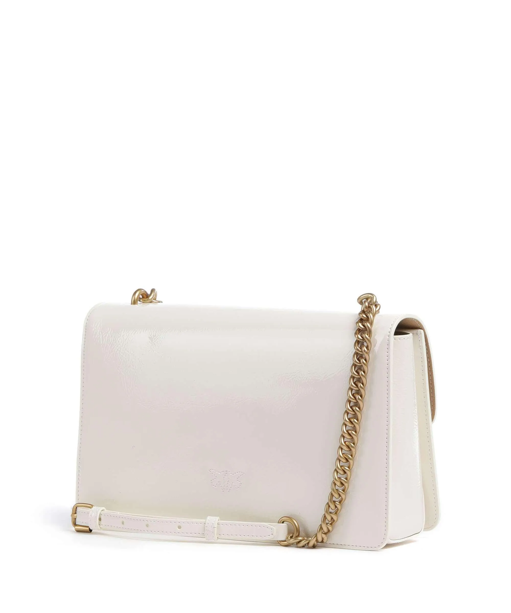  Pinko Love One Classic Borsa a tracolla pelle sintetica bianco  