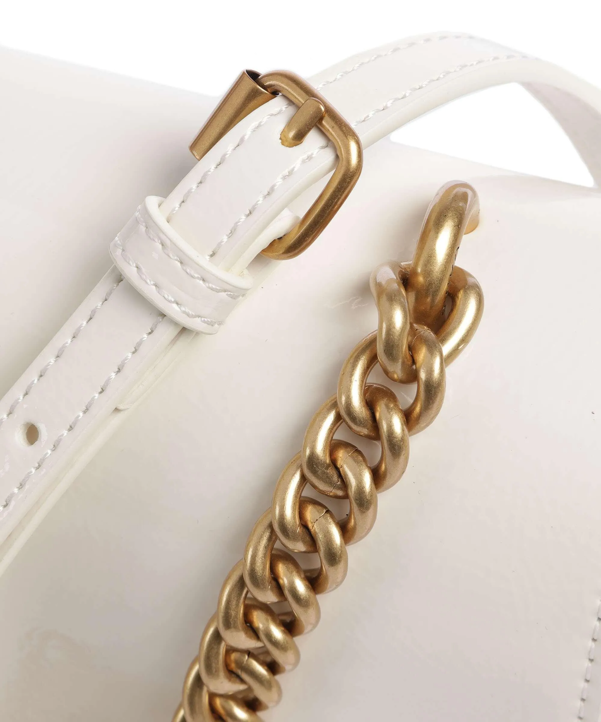  Pinko Love One Classic Borsa a tracolla pelle sintetica bianco  