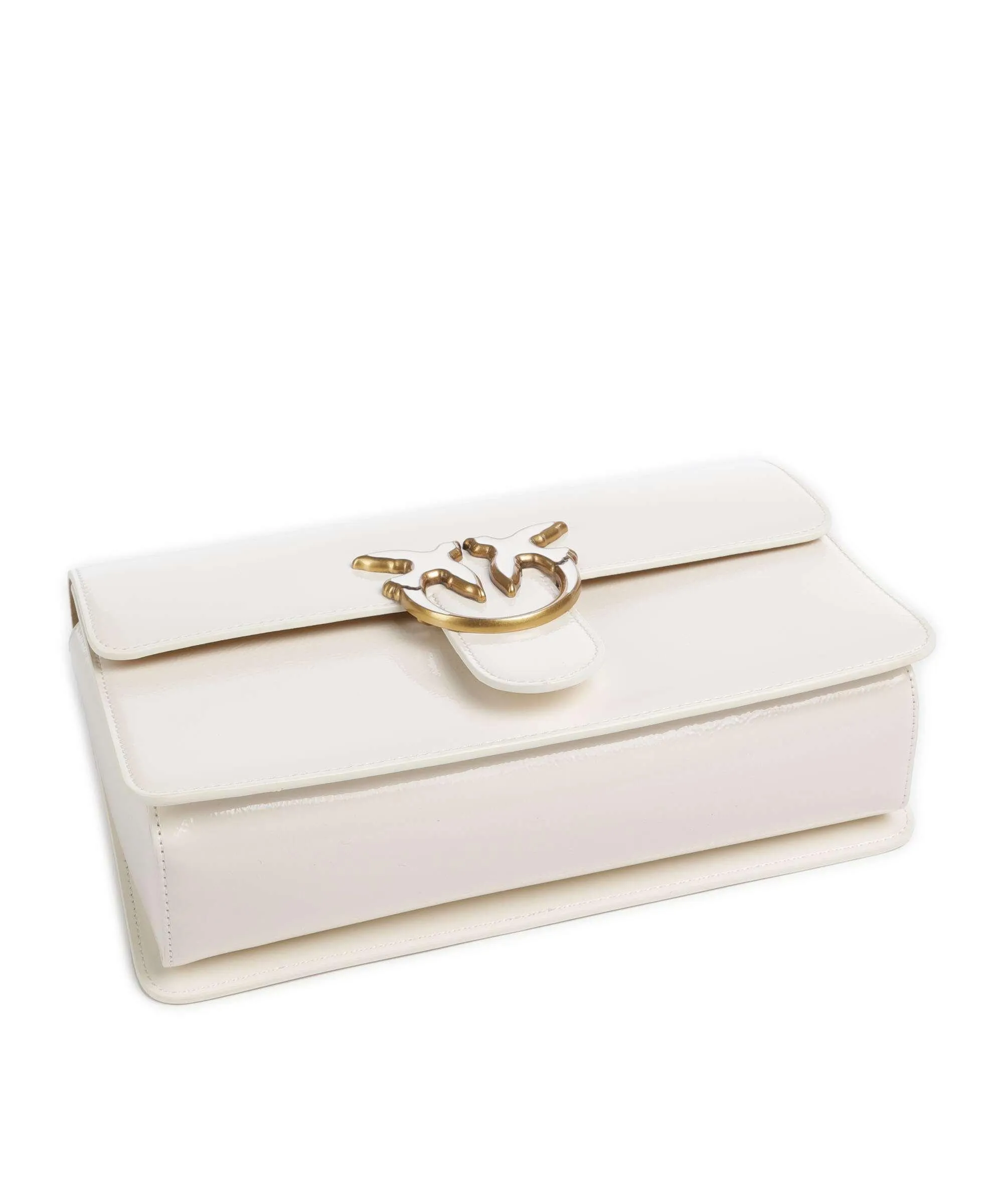  Pinko Love One Classic Borsa a tracolla pelle sintetica bianco  