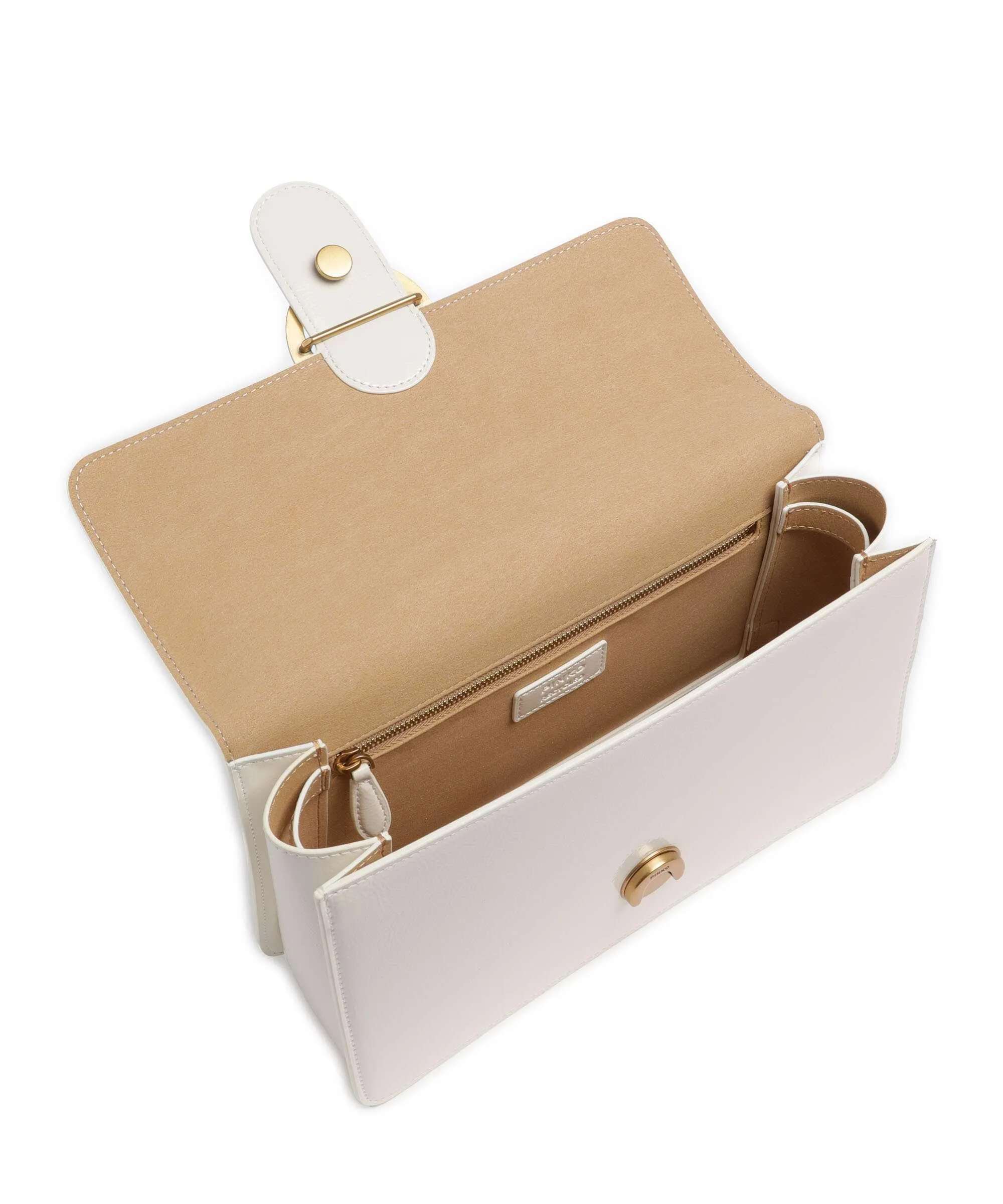  Pinko Love One Classic Borsa a tracolla pelle sintetica bianco  