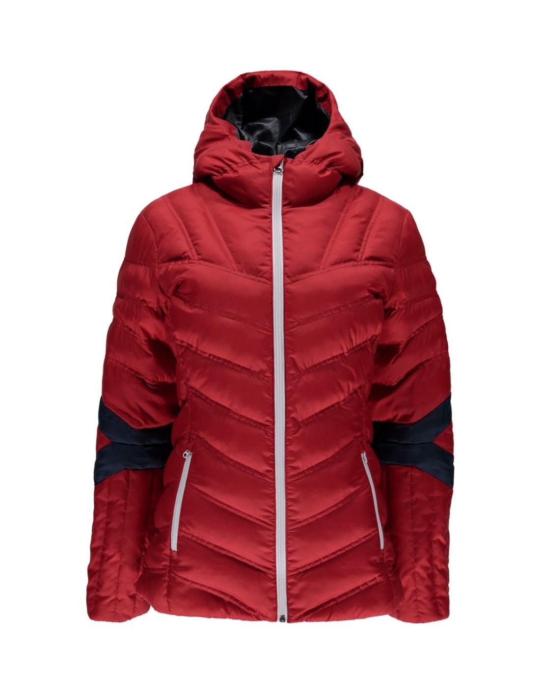 Spyder Vintage Hoody Piumino rosso / bianco