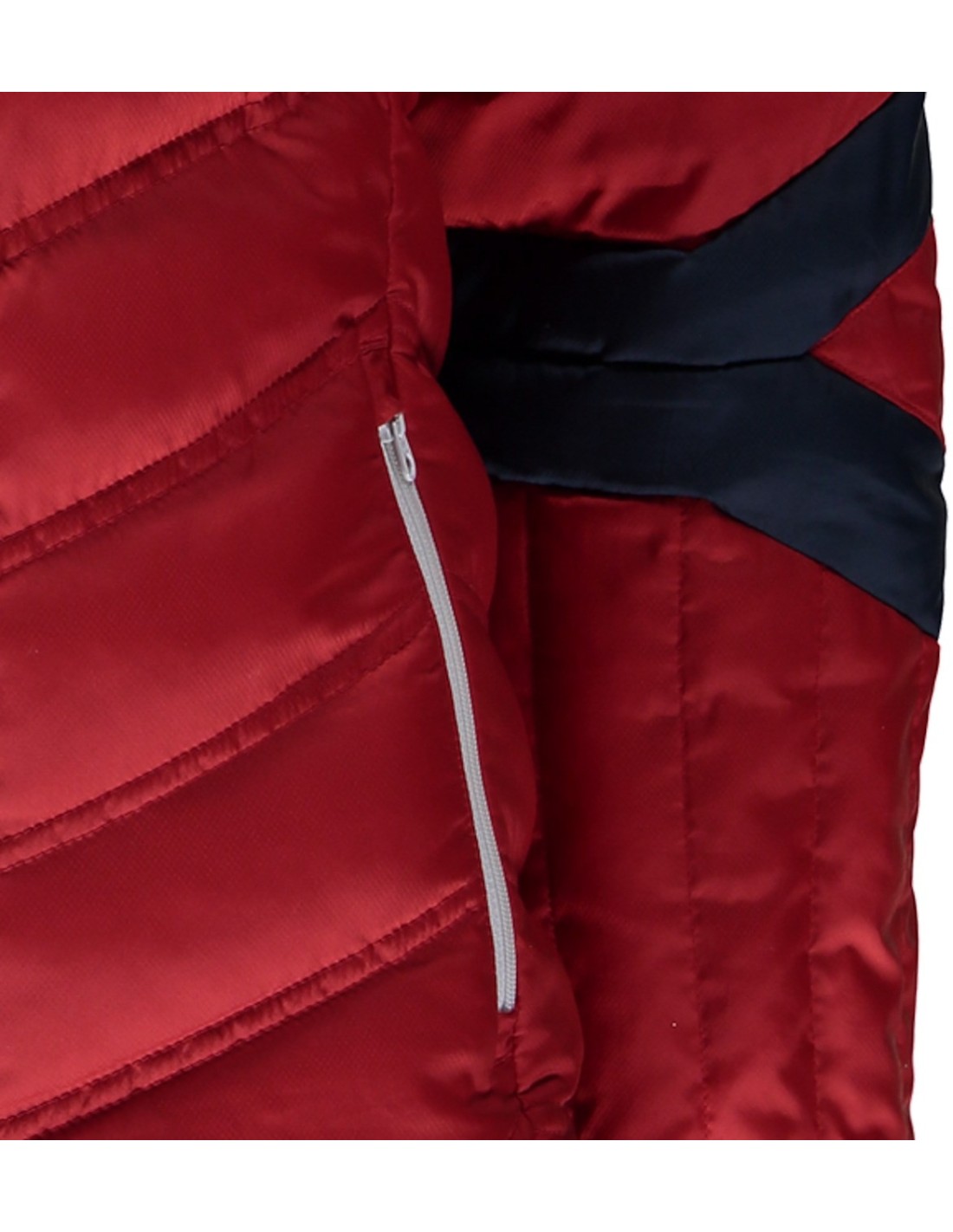 Spyder Vintage Hoody Piumino rosso / bianco