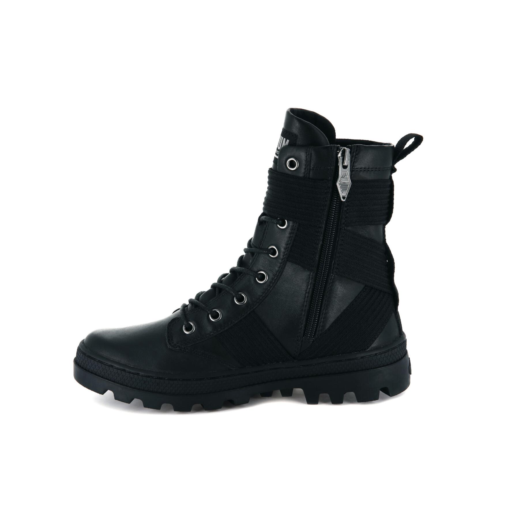 Stivali in pelle da donna Palladium Pallabosse Tact St