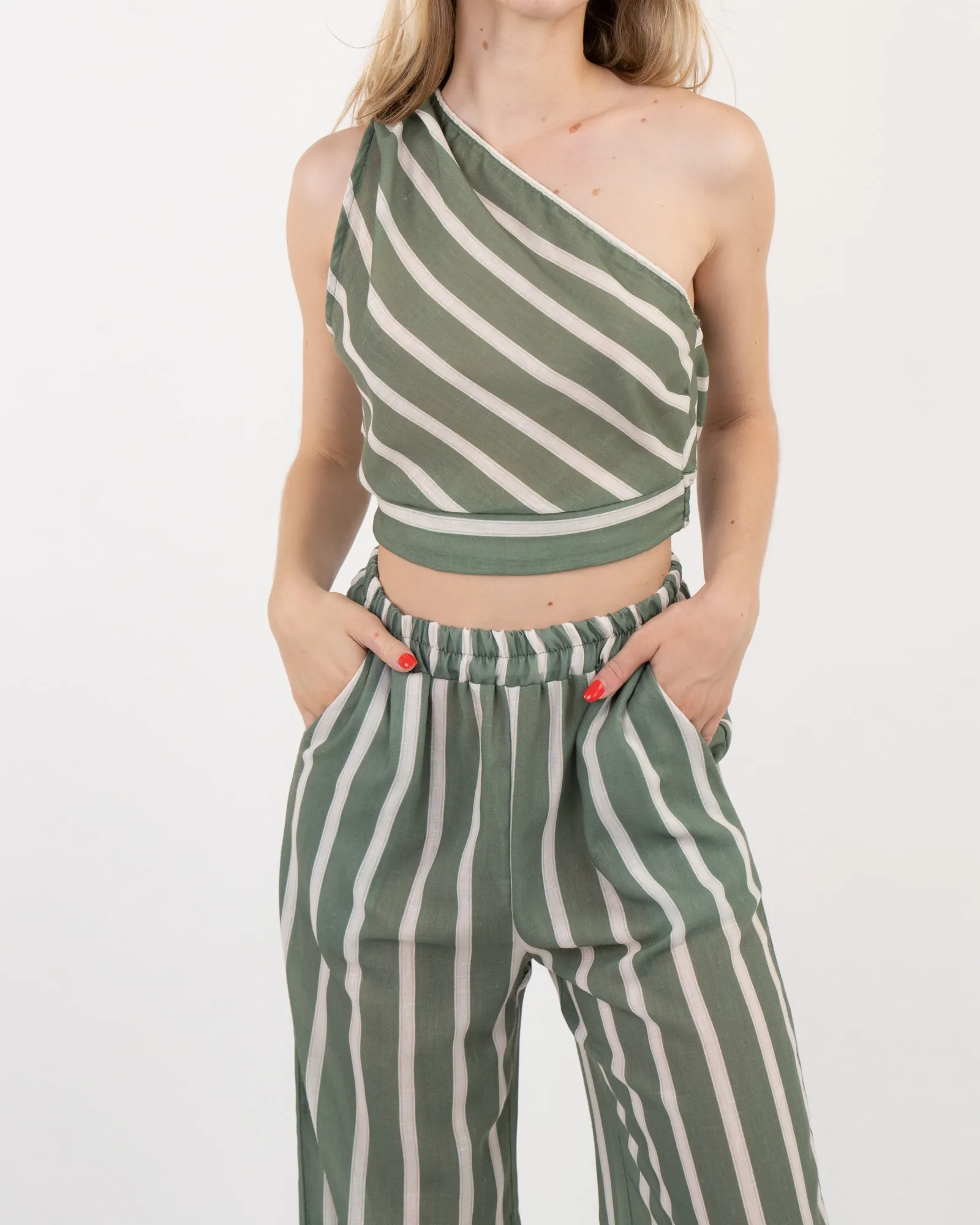 Top monospalla - VERDE