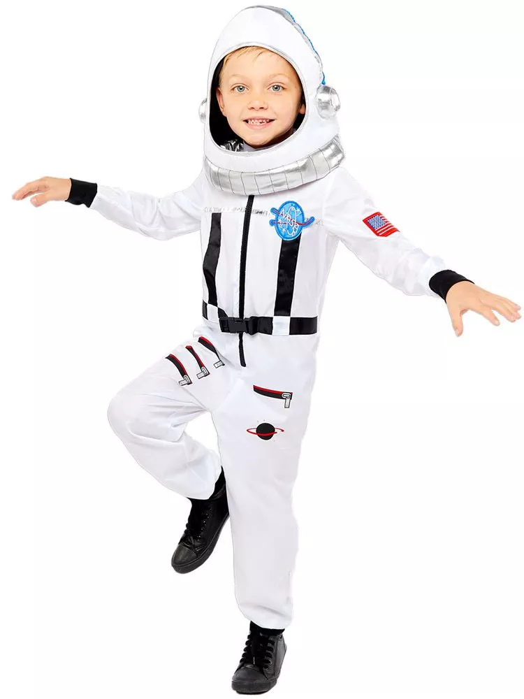 Tuta astronauta nello spazio per bambini