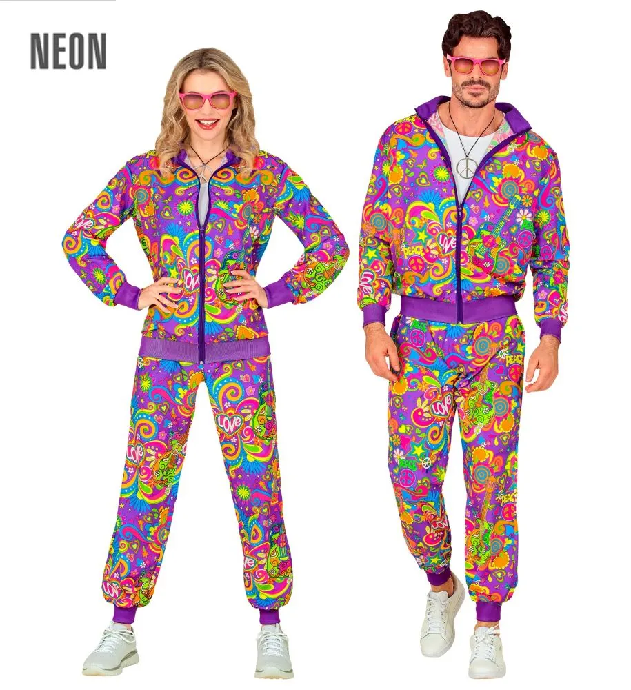 Tuta Neon Flower Power unisex