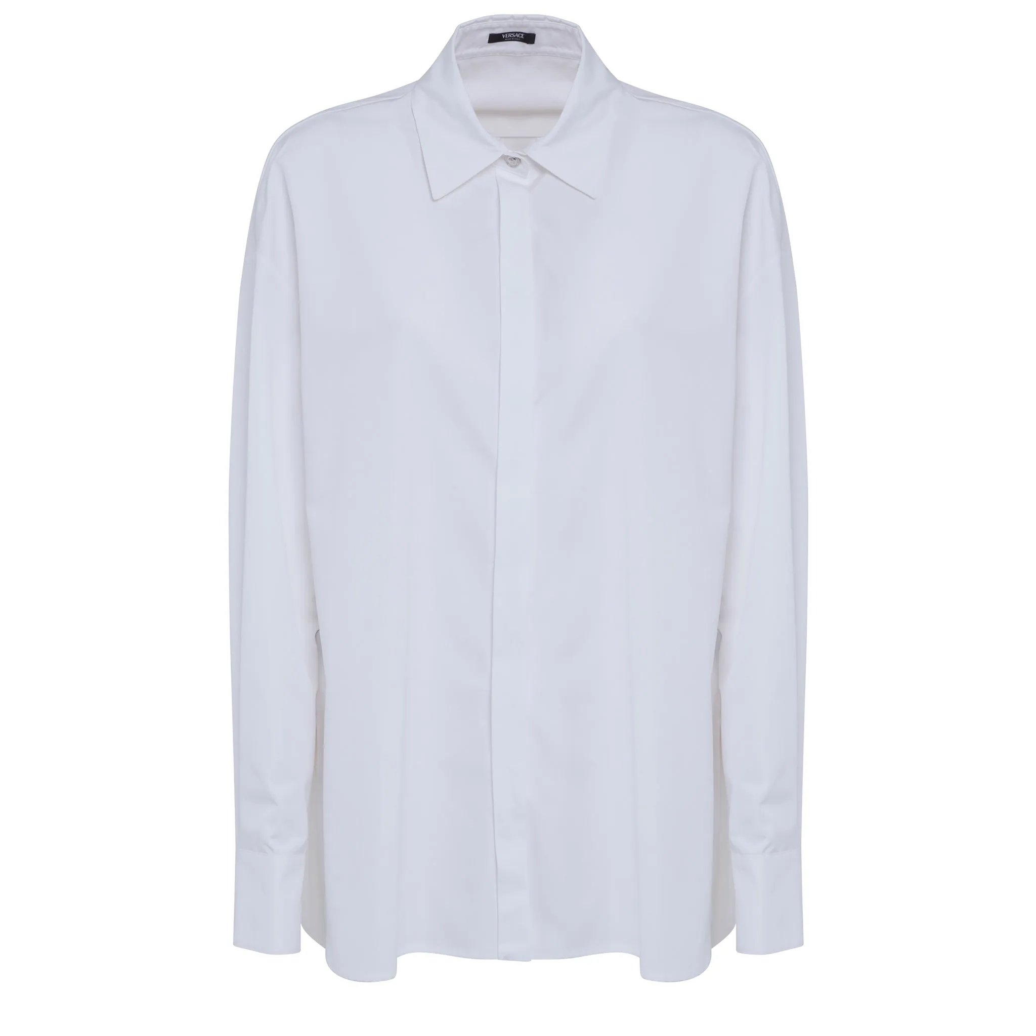 VERSACE  Camicia in cotone bianca