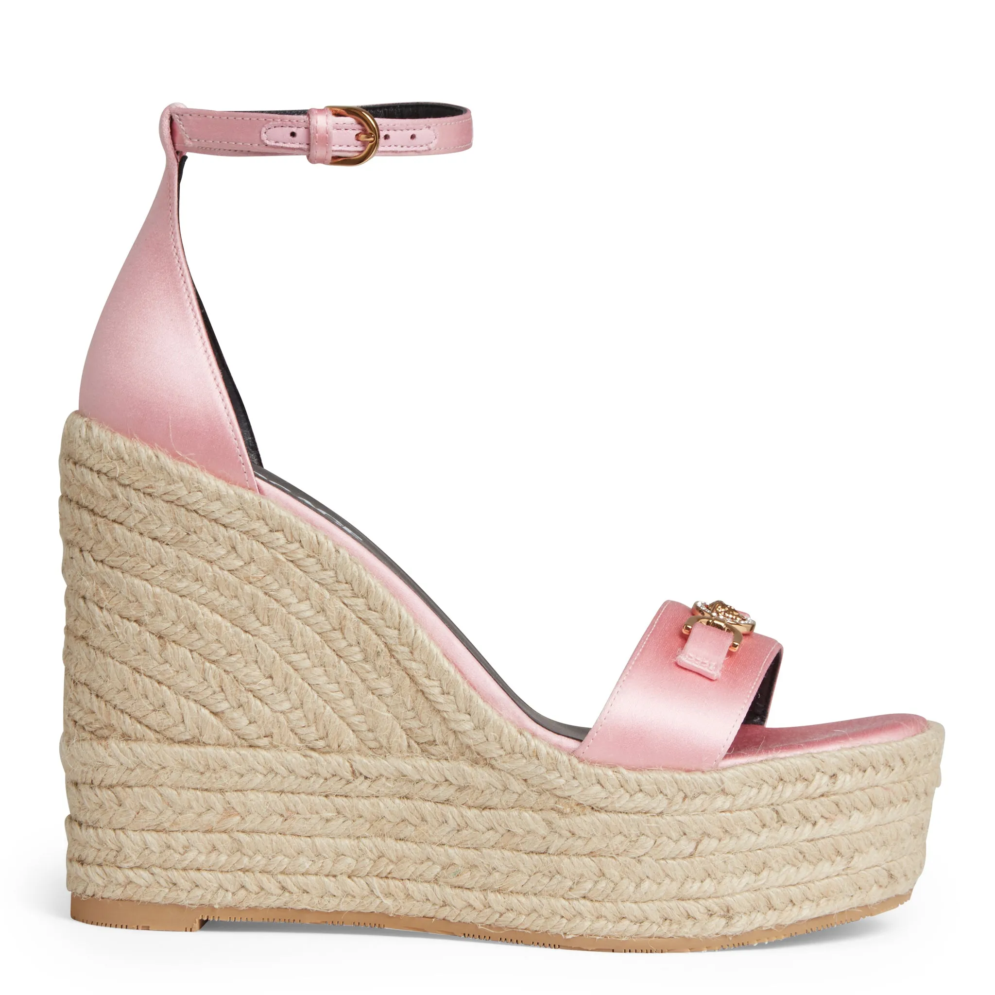 VERSACE  Espadrillas ''Medusa '95'' in raso rosa