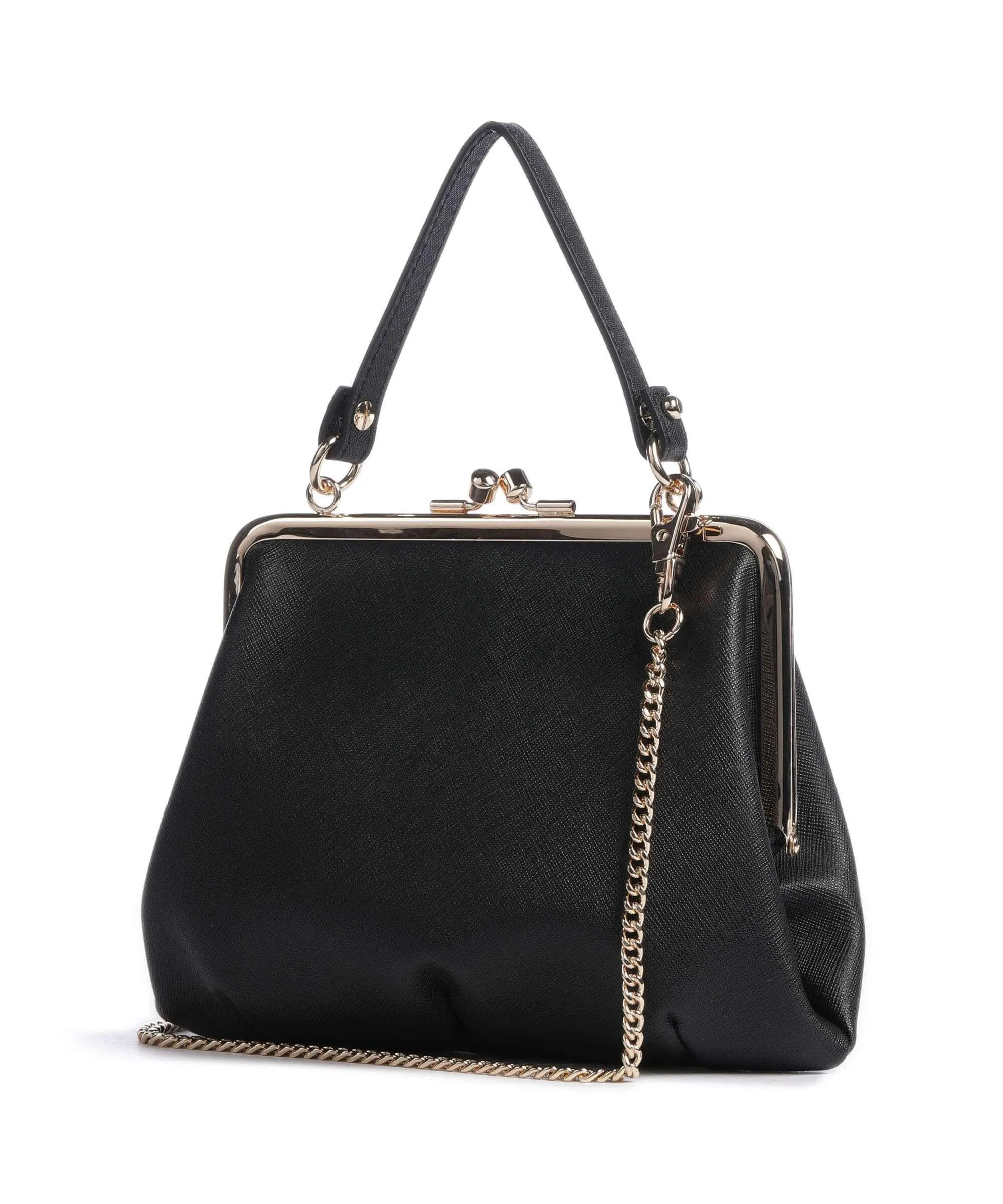  Vivienne Westwood Granny Saffiano Frame Borsa a tracolla pelle sintetica nero  