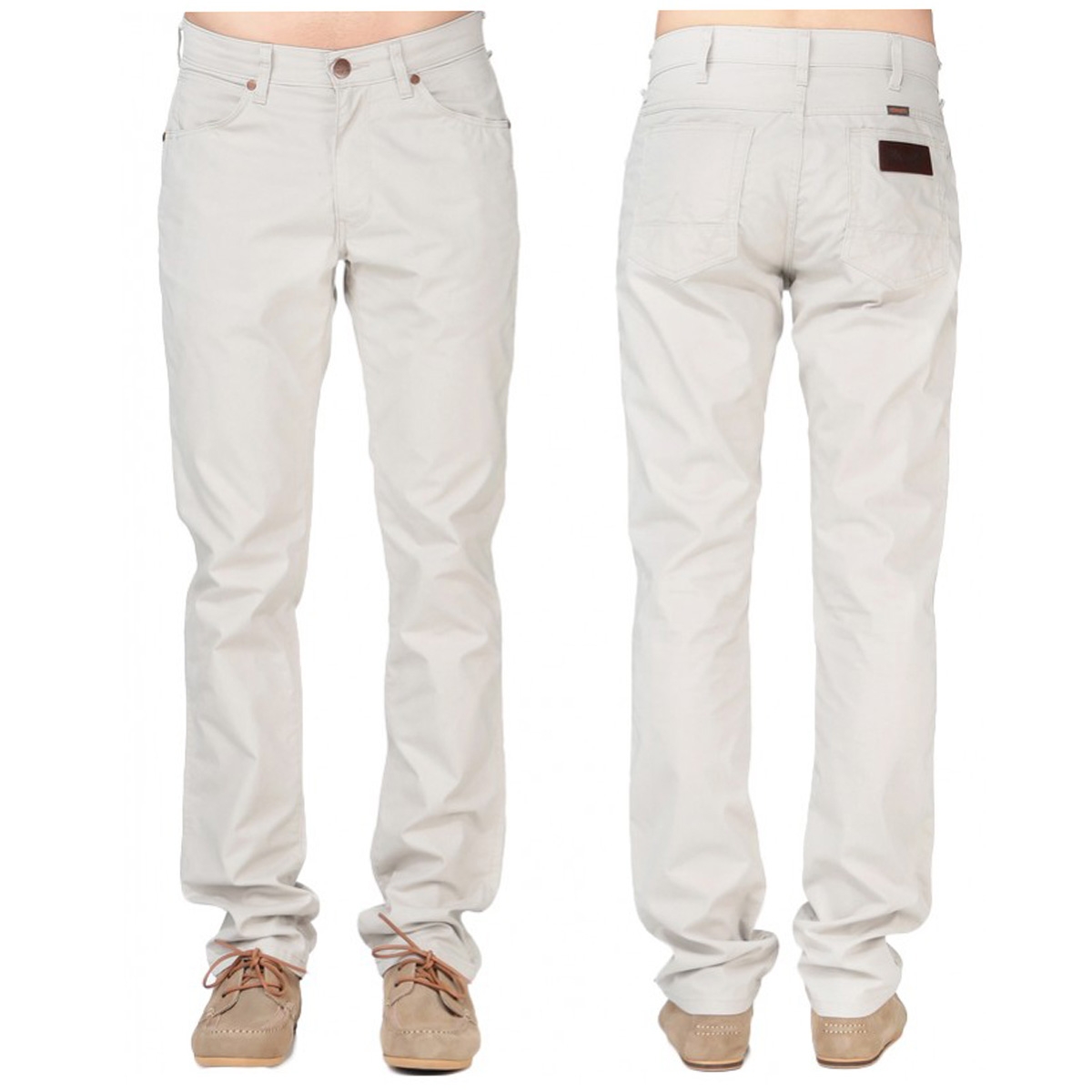 Wrangler pantaloni greensboro eggshell bianco crema